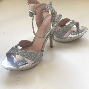 Andrea - Metallic Silver Heels
